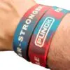 Silicone bracelet red-blue 19mm-Punok