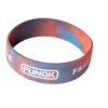Silicone bracelet red-blue-19mm-Punok