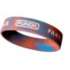 Silicone bracelet red-blue 19mm Punok