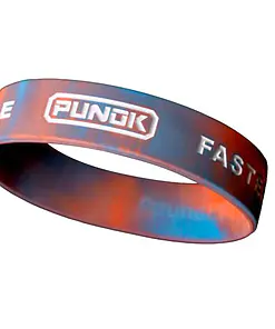 Silicone bracelet red-blue 19mm Punok