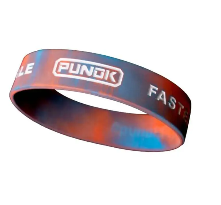 Silicone bracelet red-blue 19mm Punok