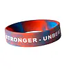 Punok red-blue silicone bracelet