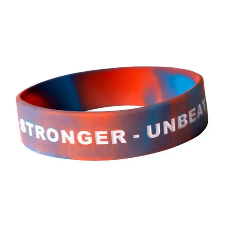 Punok red-blue silicone bracelet