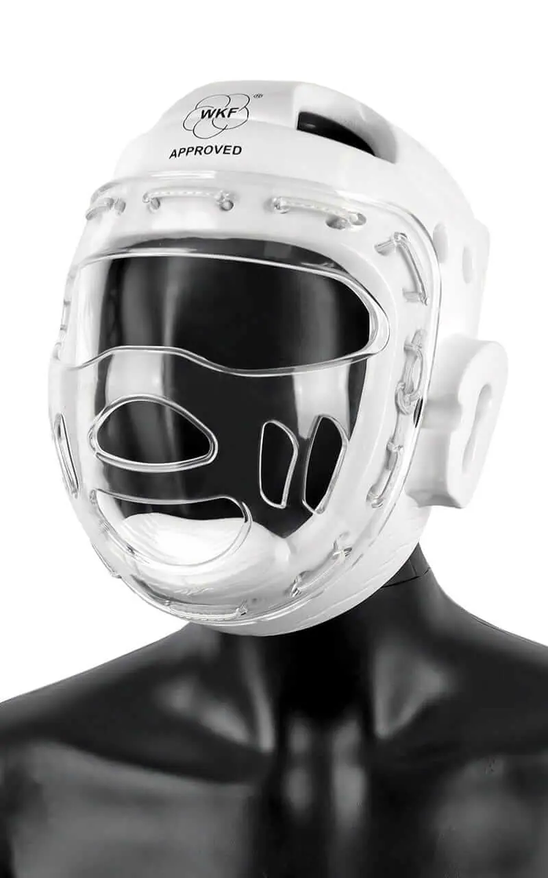 WKF Approved child safety helmet, white Tokaido