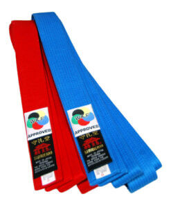 SHUREIDO Kumite Karate competition belt Red or blue Cotton - WKF