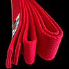 SHUREIDO Red Cotton Karate Competition Belt - WKF Approved