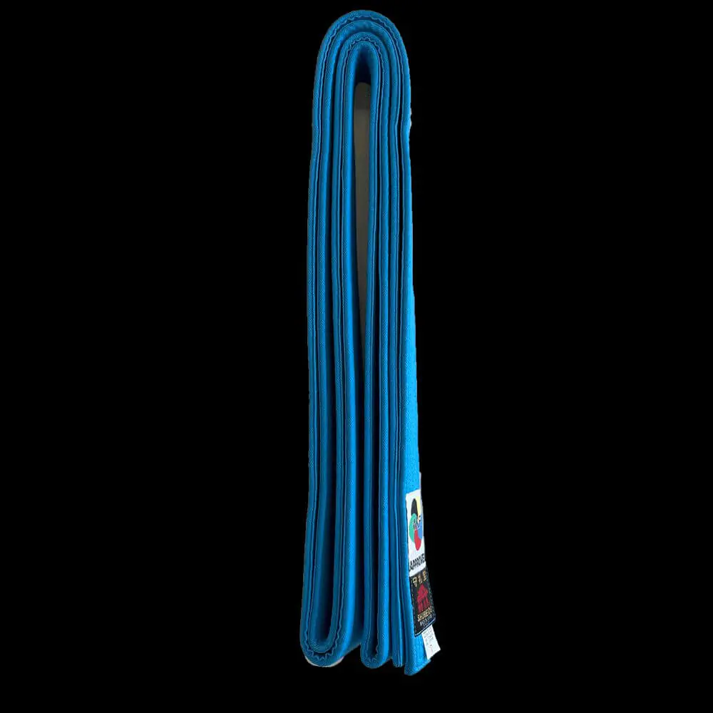 SHUREIDO blue Cotton Karate competition belt - WKF Approved