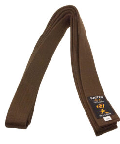 Brown Karate belt Kaiten extra thick