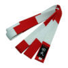 Red and white Karate belt Kaiten