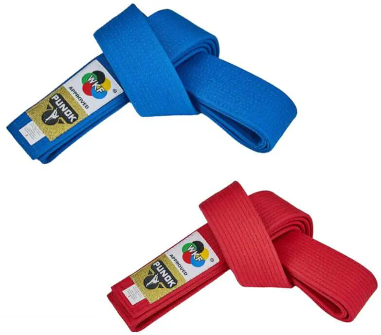 PUNOK Kata WKF competition belt - Red or Blue - WKF