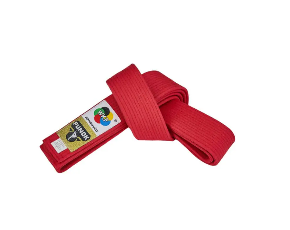 PUNOK Kata WKF competition belt - Red or Blue - WKF