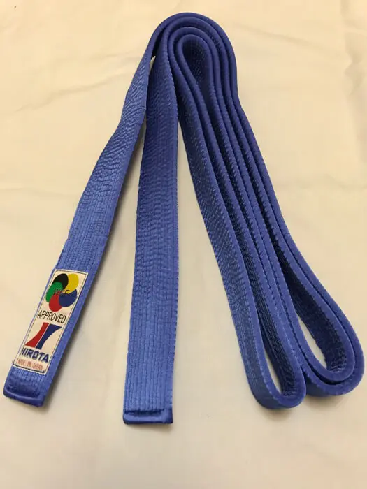 HIROTA Satin karate belt blue or red - Extra-large