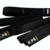 Black belt in natural silk Kaiten extra thick