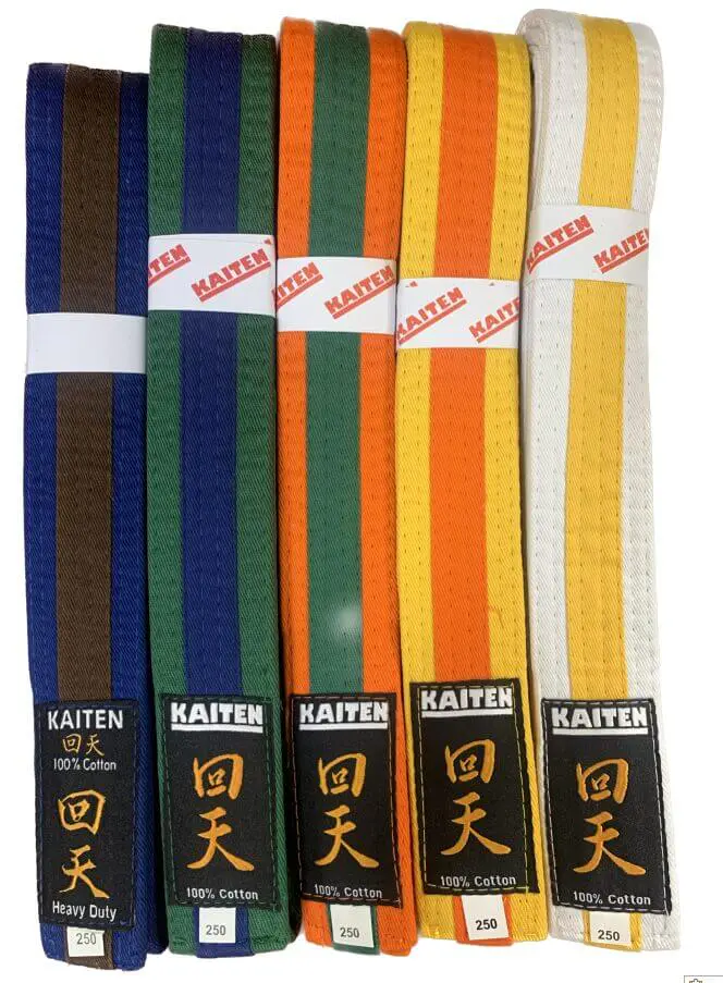 Bicolour belts Kaiten 100% cotton