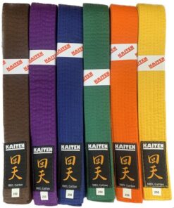 Colored belts Kaiten 100% cotton