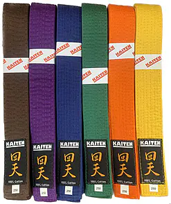 Colored belts Kaiten 100% cotton