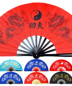 Tai Chi Fan (Tai Ji Shan) Double Dragon – Made to Order