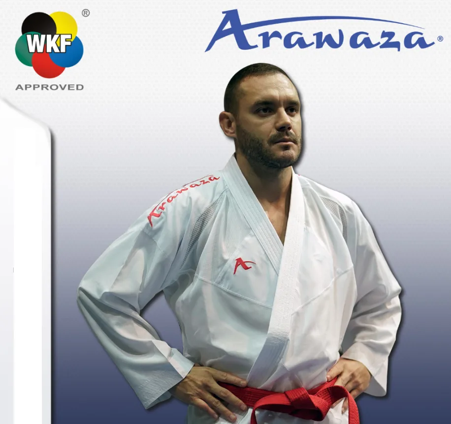 Kimono Karate Arawaza Rev-X Combo Set - Premier League WKF-rouge