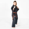 Black Fuji-Mae Karate-gi Training Kimono
