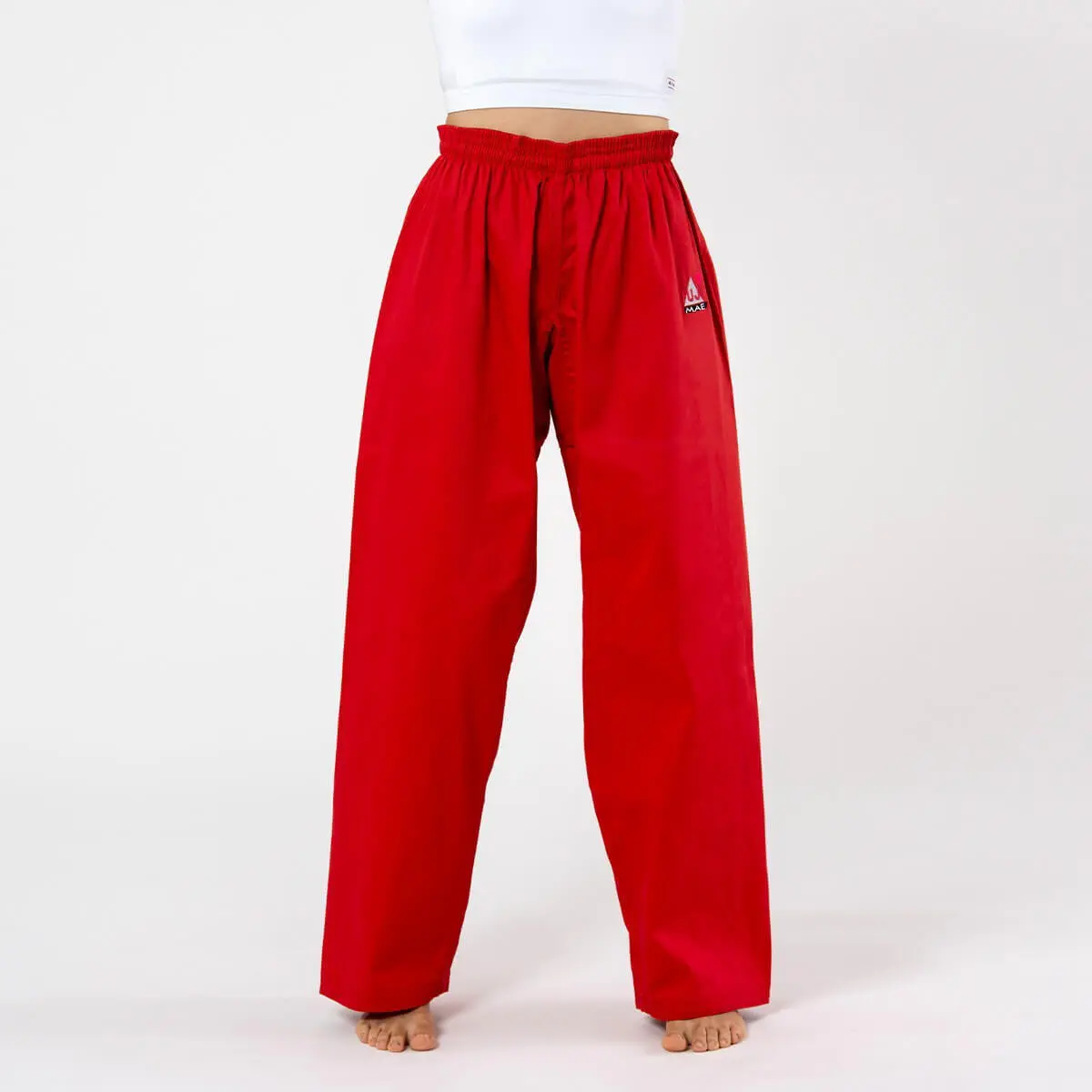 Karate Training Pants-FUJI-MAE-red
