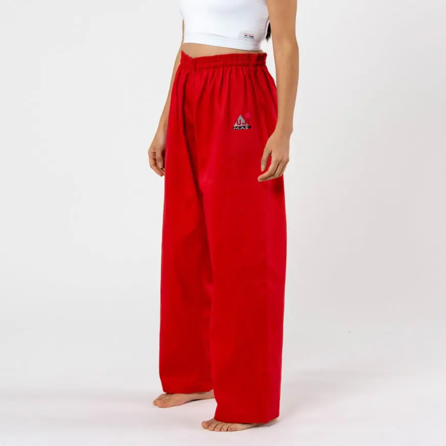 Karate Training Pants FUJI-MAE-red