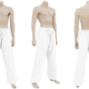 Tangzhuang White Cotton Pants