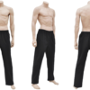 Black Cotton Tangzhuang Pants