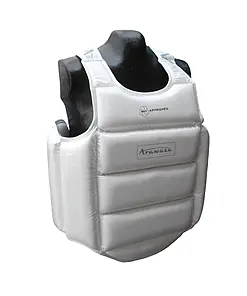 External Body Protector ARAWAZA White - WKF - U-14
