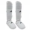 Adidas Karate Shin and Foot Protectors - White - WKF