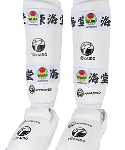 TOKAIDO karate shin and foot protectors - WUKF-white