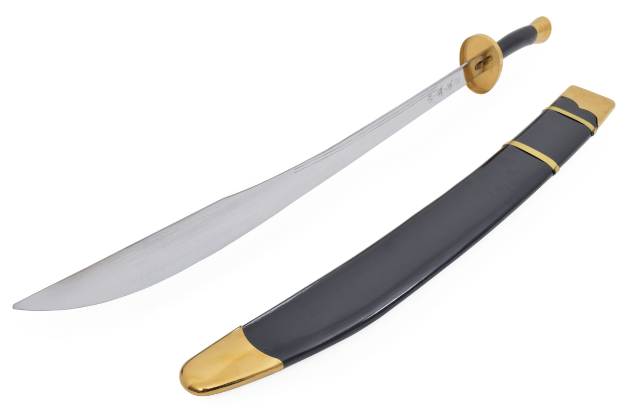 Tai Ji Sword - Tai Chi - Premium - Semi-Rigid Blade (Copie) (Copie) (Copie) (Copie) (Copie) (Copie) (Copie) (Copie) 8 Sabre d'entraînement Kung-Fu avec fourreau - Noir -doré