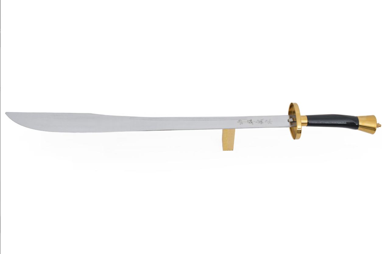 Tai Ji Sword - Tai Chi - Premium - Semi-Rigid Blade (Copie) (Copie) (Copie) (Copie) (Copie) (Copie) (Copie) (Copie) 6 Sabre d'entraînement Kung-Fu avec fourreau - Noir - doré