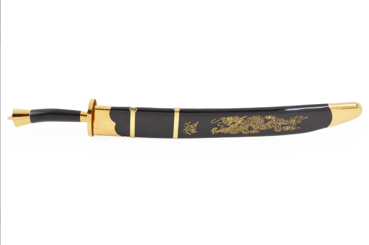 Tai Ji Sword - Tai Chi - Premium - Semi-Rigid Blade (Copie) (Copie) (Copie) (Copie) (Copie) (Copie) (Copie) (Copie) 4 Sabre d'entraînement fourreau - Noir