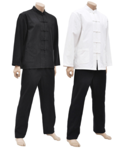 Traditional Tangzhuang Long-Sleeved Cotton Outfit