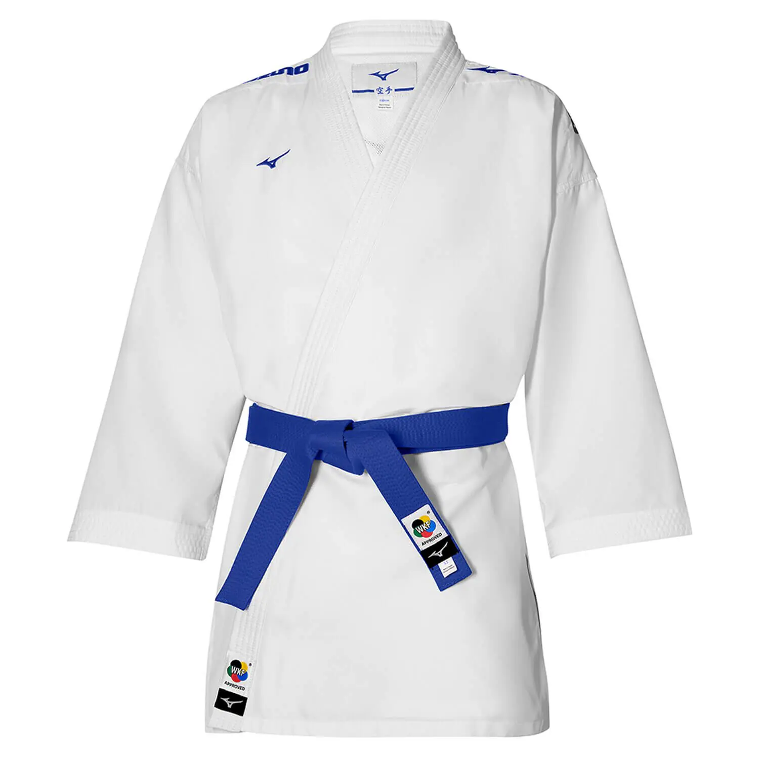 Tôshi-WKF Mizuno-blue embroidered kumite karate jacket