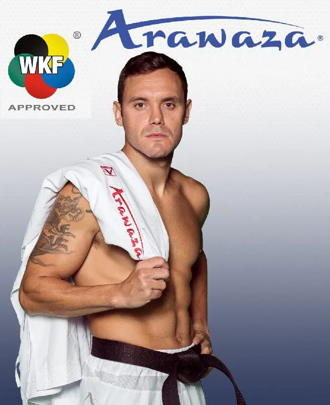 Kimono Arawaza Kumite Deluxe Evo Première League red/blue WKF 6 arawaza-kumite-deluxe-evo-premiere-league-rouge