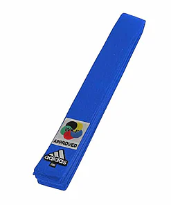 adidas elite karate belt b242k-wkf blue