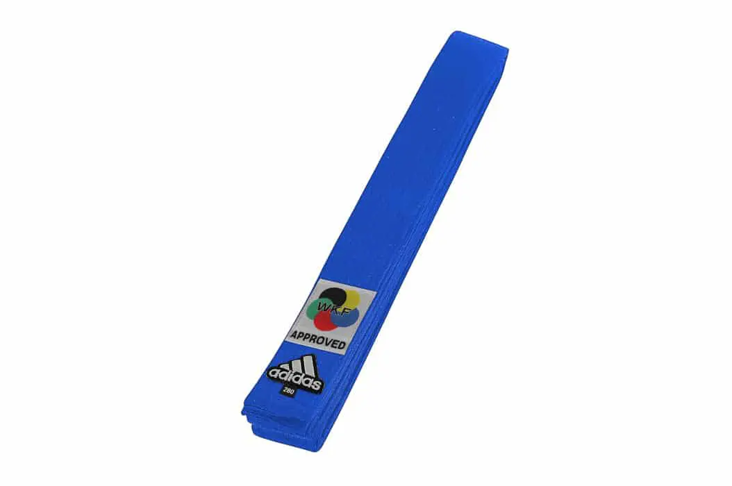 adidas elite karate belt b242k-wkf blue