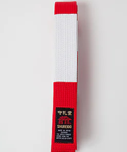 belt-karate-shureido-red-and-white-6-eme-on-top
