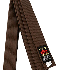 Brown SHUREIDO Okinawa Extra Large Karate Belt - high quality cotton