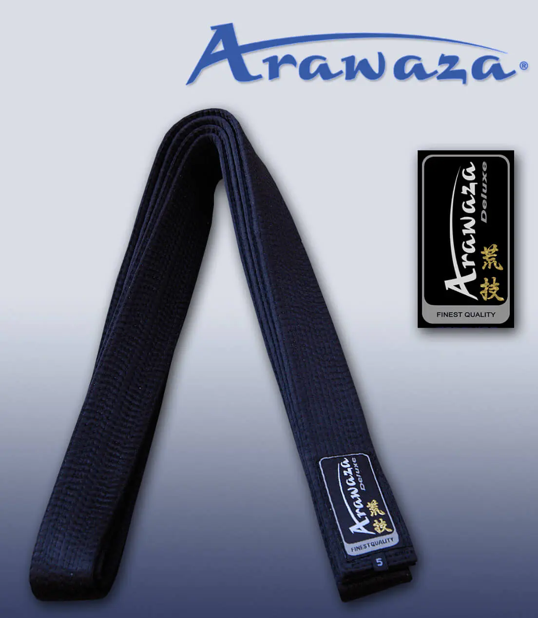 ARAWAZA Karate black belt cotton or satin