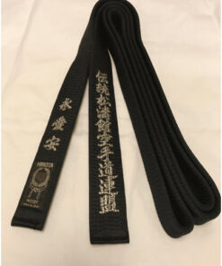 HIROTA karate black belt in natural silk - Extra-large