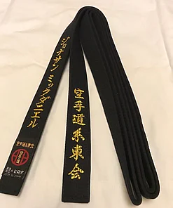 HIROTA 100% cotton karate black belt