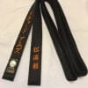 HIROTA Satin high quality black karate belt