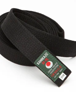 KAMIKAZE Karate black belt - Piqué cotton - economical