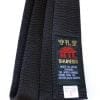 Black SHUREIDO Karate Belt - Cotton or Silk-Satin - Extra Large