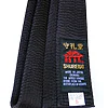 Black SHUREIDO Karate Belt - Cotton or Silk-Satin - Extra Large