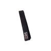 Black Satin Noris White Tiger 320 cm belt embroidered with 