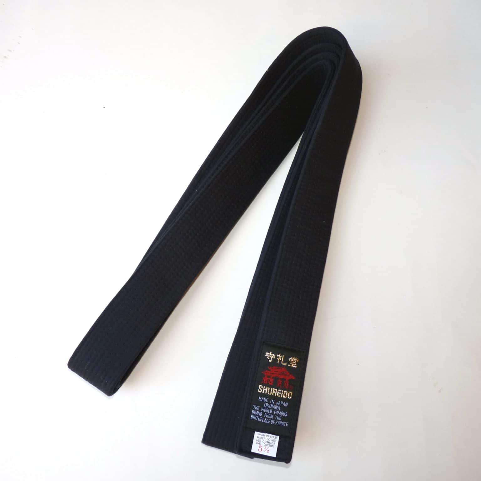 belt-black-karate-shureido-cotton