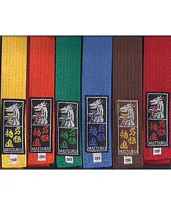 Color cotton piqué belts - Matsuru